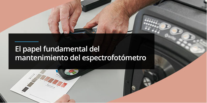 Mantenimiento del espectrofotómetro